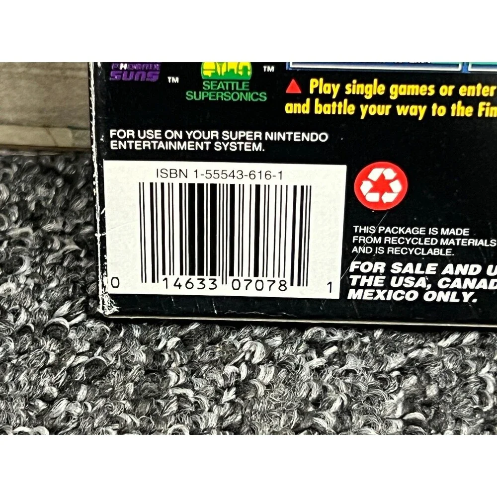 Bulls vs. Blazers and the NBA Playoffs (Super Nintendo, 1992) CIB Authentic SNES